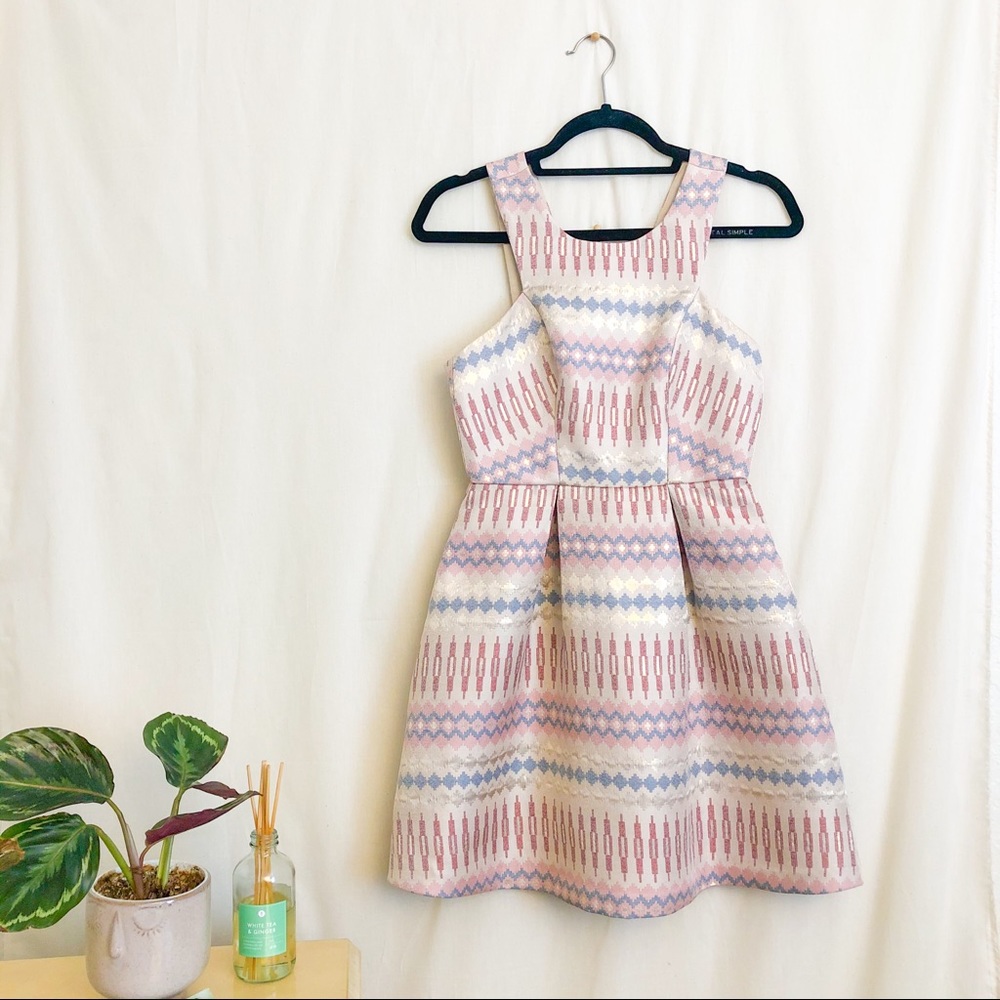 BCBGeneration Canyon Clay Aztec Print Dress